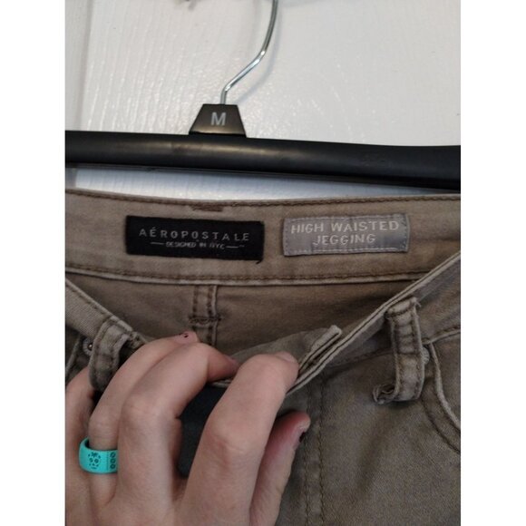 Aeropostale Dusty brown high waist jeggings - Picture 3 of 7